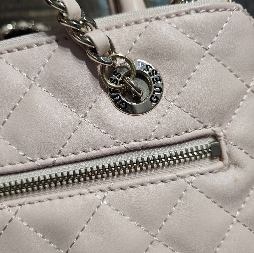 GUESS Quilted Pink Handbag - Picture 10 of 10